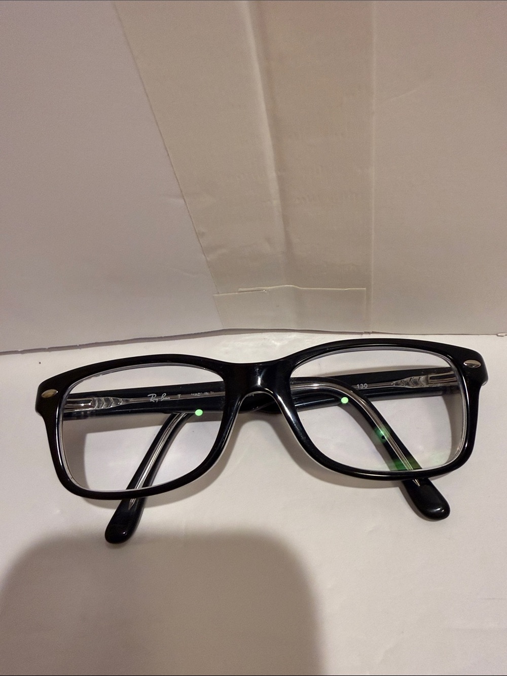 Ray-Ban 1531 Black Rectangular Eyeglass Frames with case for juniors